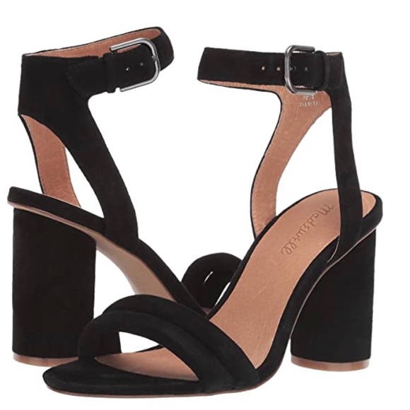 Madewell Shoes - Madewell Ankle Strap Black High Heel Sandal 8.5